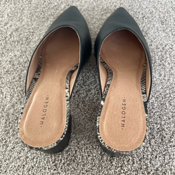 Halogen Black Leather Mule - Picture 2 of 5